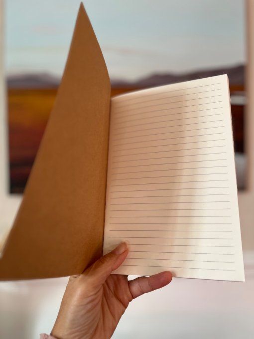 Carnet d'écriture illustré à la main Une île