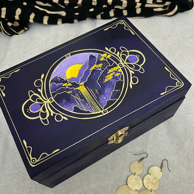 Boîte à bijoux La cascade d'or