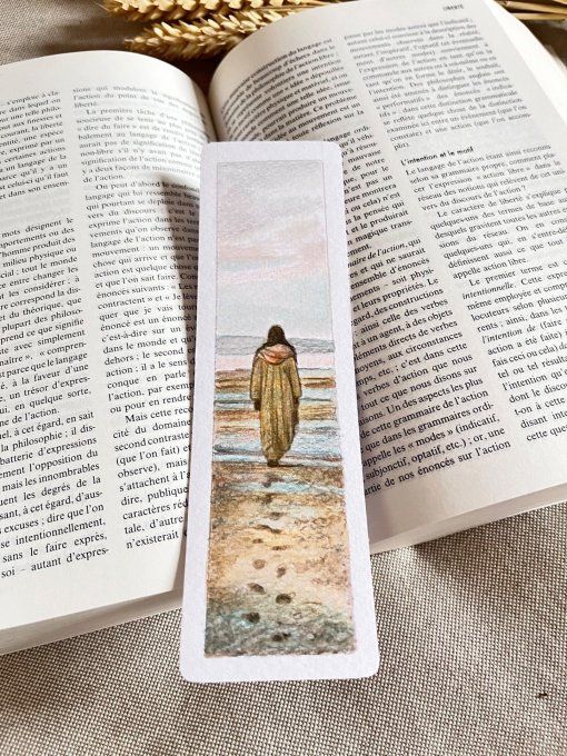 MARQUE PAGES AQUARELLE LA RENCONTRE